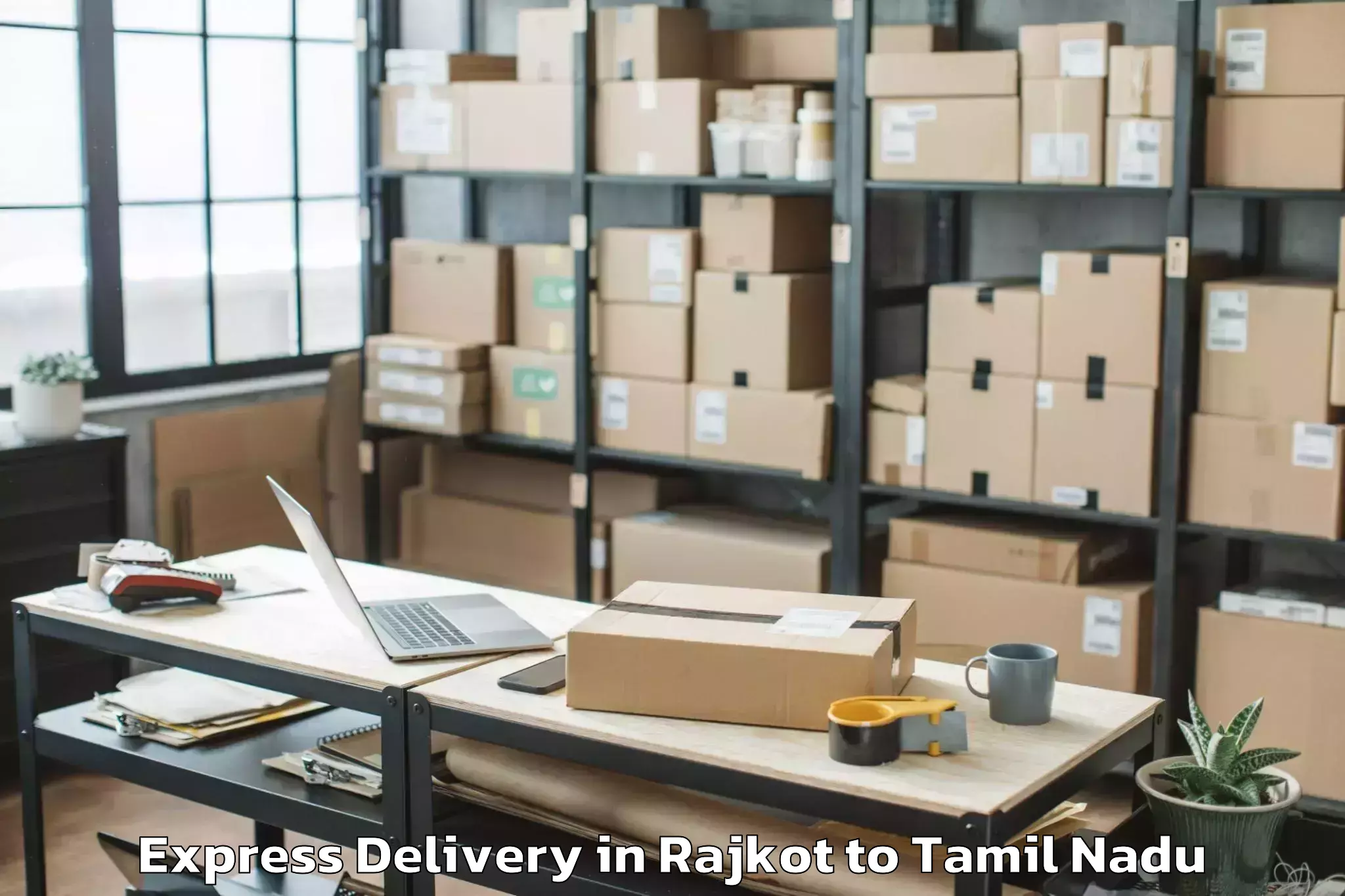 Book Rajkot to Kottaiyur Express Delivery Online